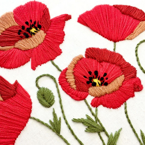Poppy Embroidery Kit