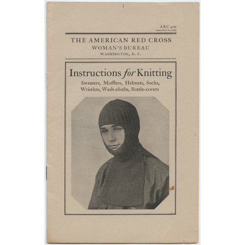 1917 American Red Cross Instructions for Knitting Booklet