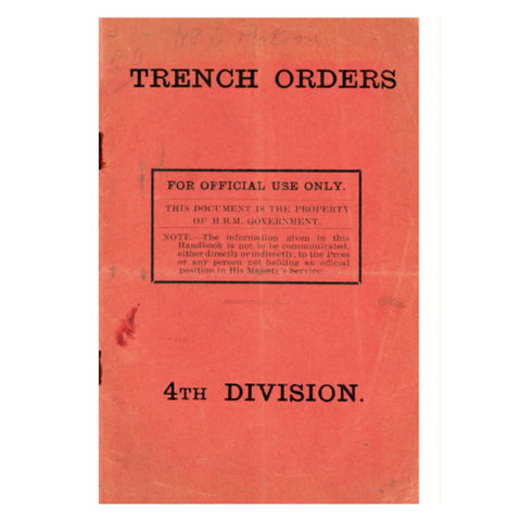 Replica Trench Orders Booklet