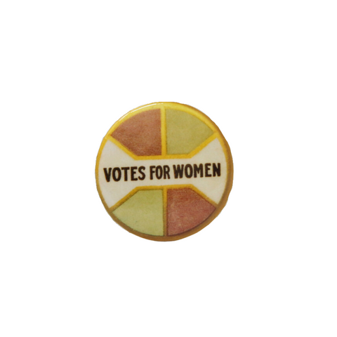 Votes for Women Button - Gold, Green and Red