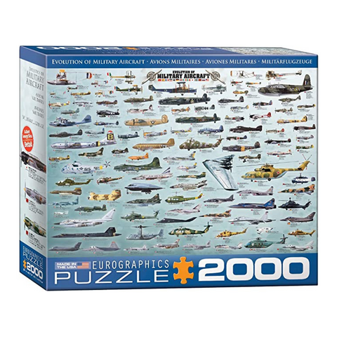 Evolution of Military Aircraft 2000pc Puzzle