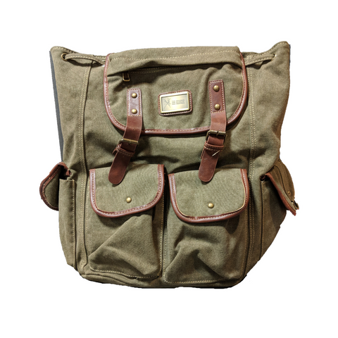Green Canvas Backpack 3958