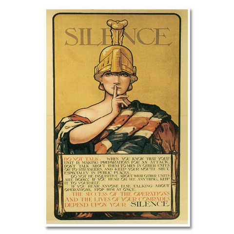 "Silence" Mini Poster
