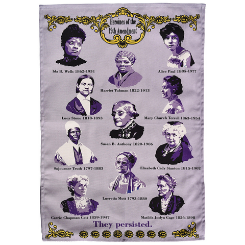 19th Amendment Heroines Tea Towel
