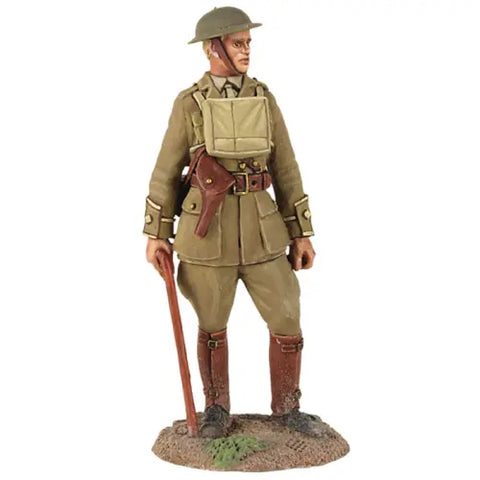 William Britain #23075- 1916-18 British Infantry Officer Standing with Walking Stick