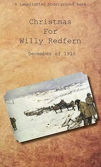 The cover is of a small postcard image of a wintery scene and soldiers in uniform. 