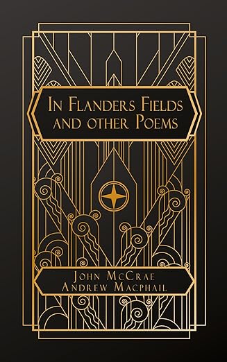 The black and gold cover is an art deco geomatic design that includes swirls and lines. 