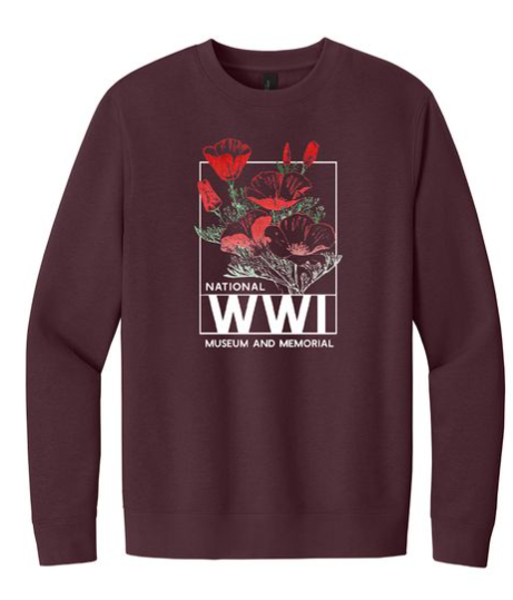 Wine Poppy Sweatshirt