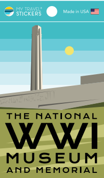 National WWI Museum and Memorial Travel Stickers Collection