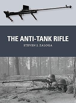 The top image shows an Anti-Tank Rifle and the bottom image shows a soldier using the rifle while lying down. 