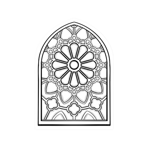 Color Your Own Stained Glass Sticker