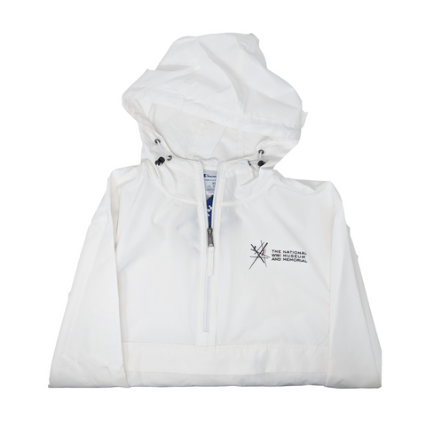 White Intersections Packable Jacket
