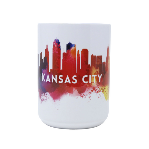 KC Watercolor Skyline Mug