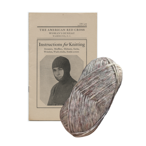 1917 American Red Cross Instructions for Knitting Knit Kit