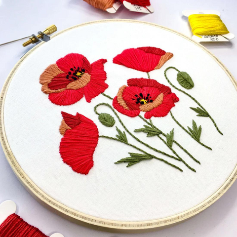 Poppy Embroidery Kit