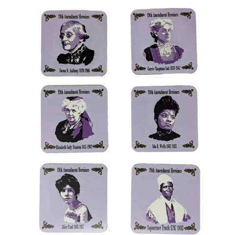 19th Amendment Heroines Coaster Set