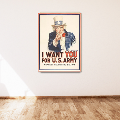 "I Want You" Uncle Sam Poster