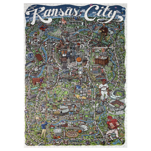 Kansas City Map Puzzle | Mario Zucca