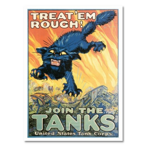 "Treat'Em Rough!" Mini Poster