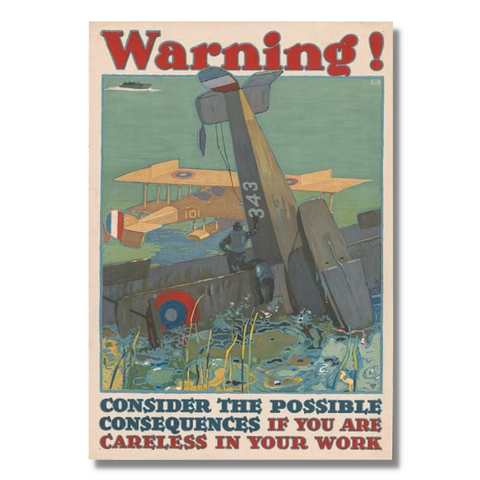 "Warning!" Mini Poster