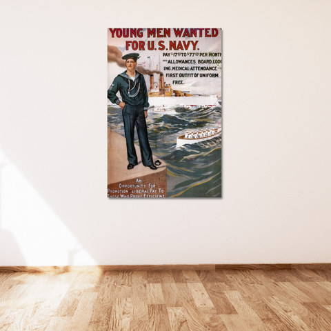 "Young Men Wanted for U.S. Navy" Poster