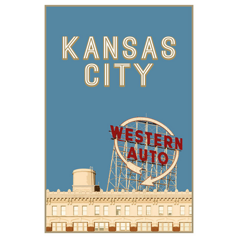 Western Auto Postcard