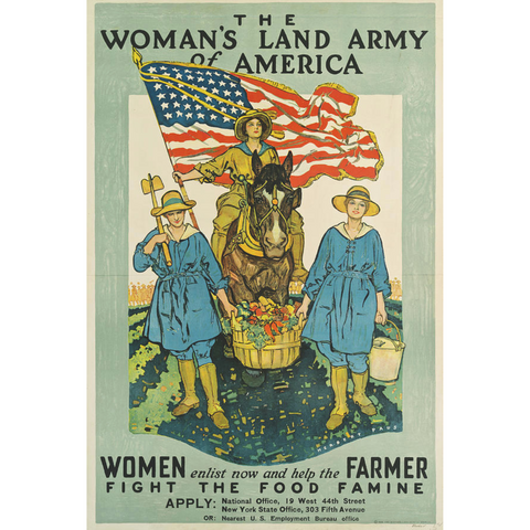 Woman's Land Army Mini Poster