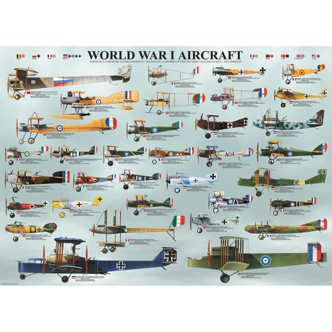 World War I Aircraft 1000pc Puzzle
